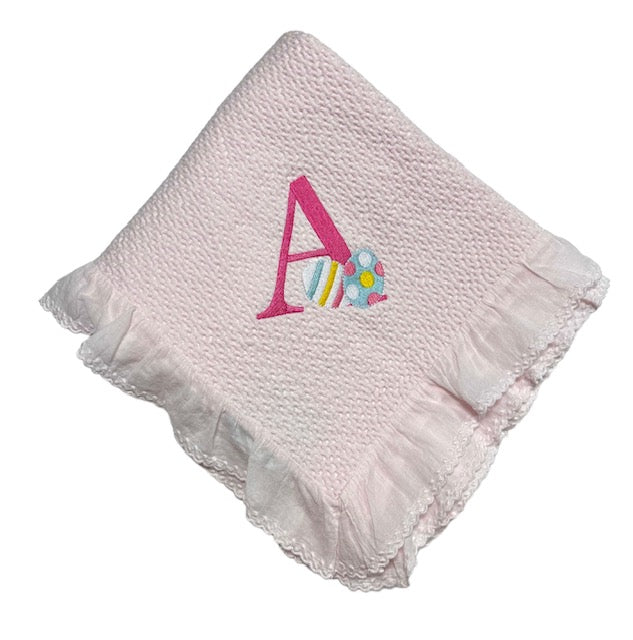 Stonewashed Puckered Blanket Pink