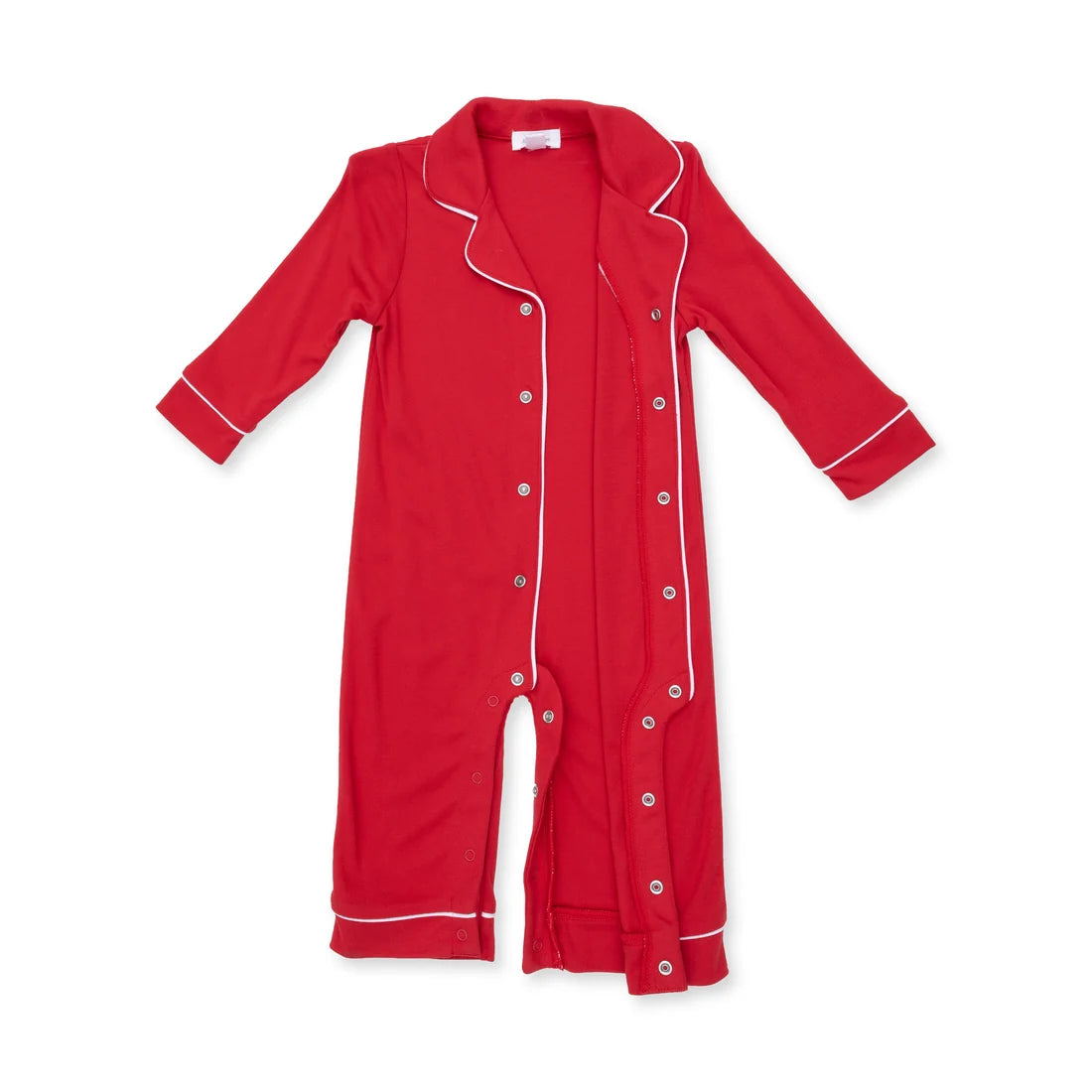 Ribbon Red - Long Sleeve Coat Style Romper