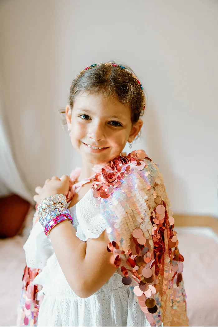 The 5th Avenue Pink Paillette Cape (4-6)