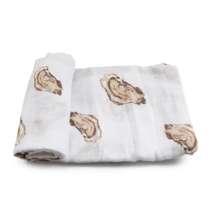 Oyster Muslin Swaddle Blanket