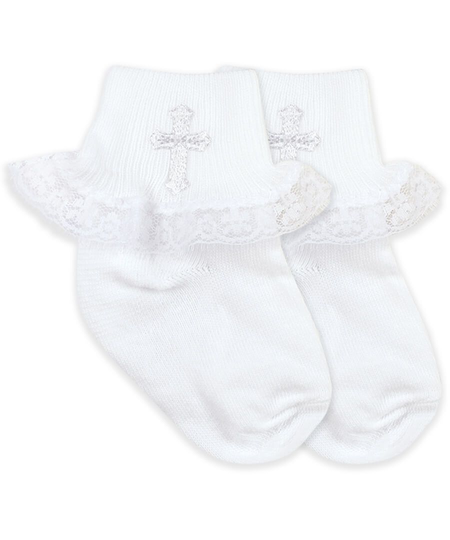 White Cross With Lace 2121