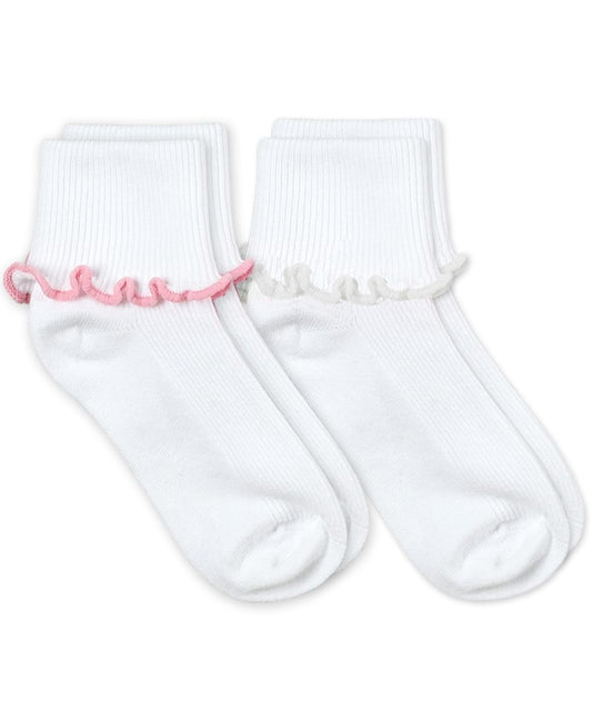 White Socks With Pink Trim 2221
