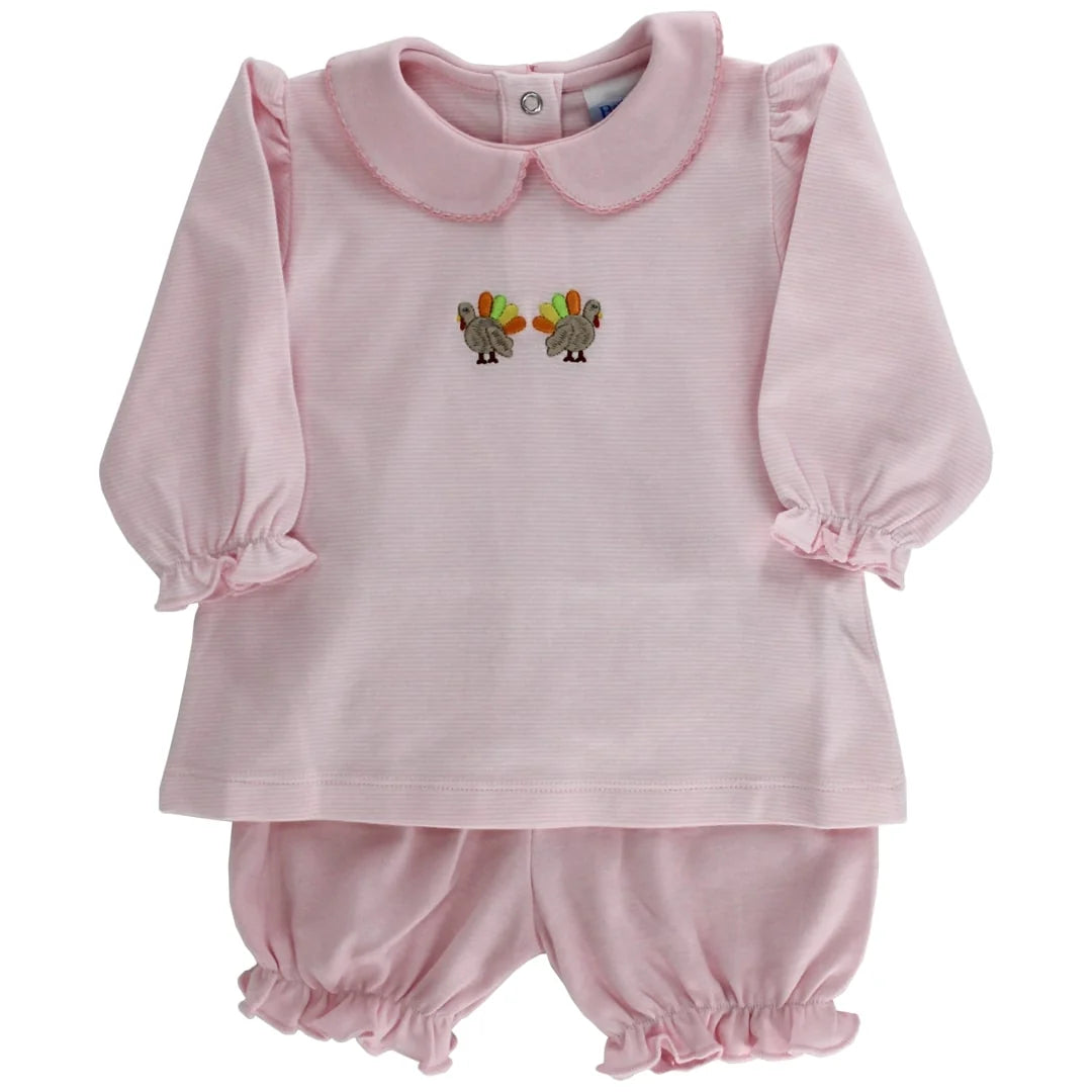 Turkey Trot Bloomer Set Girl