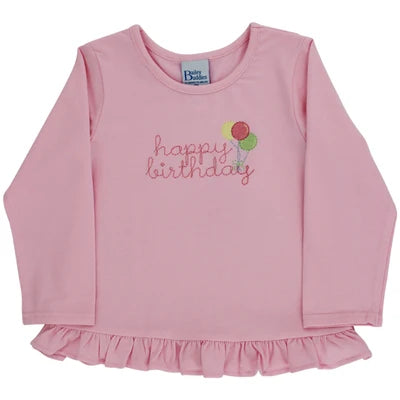 Happy Birthday Girls Long Sleeve Shirt