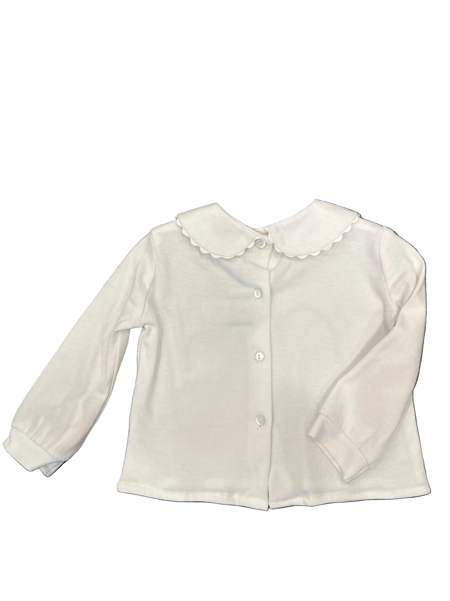 Knit Blouse White Ric Rac
