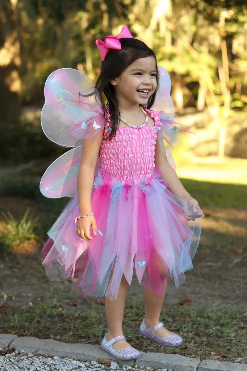 Butterfly Dress And Wings With Wand Size 5-6