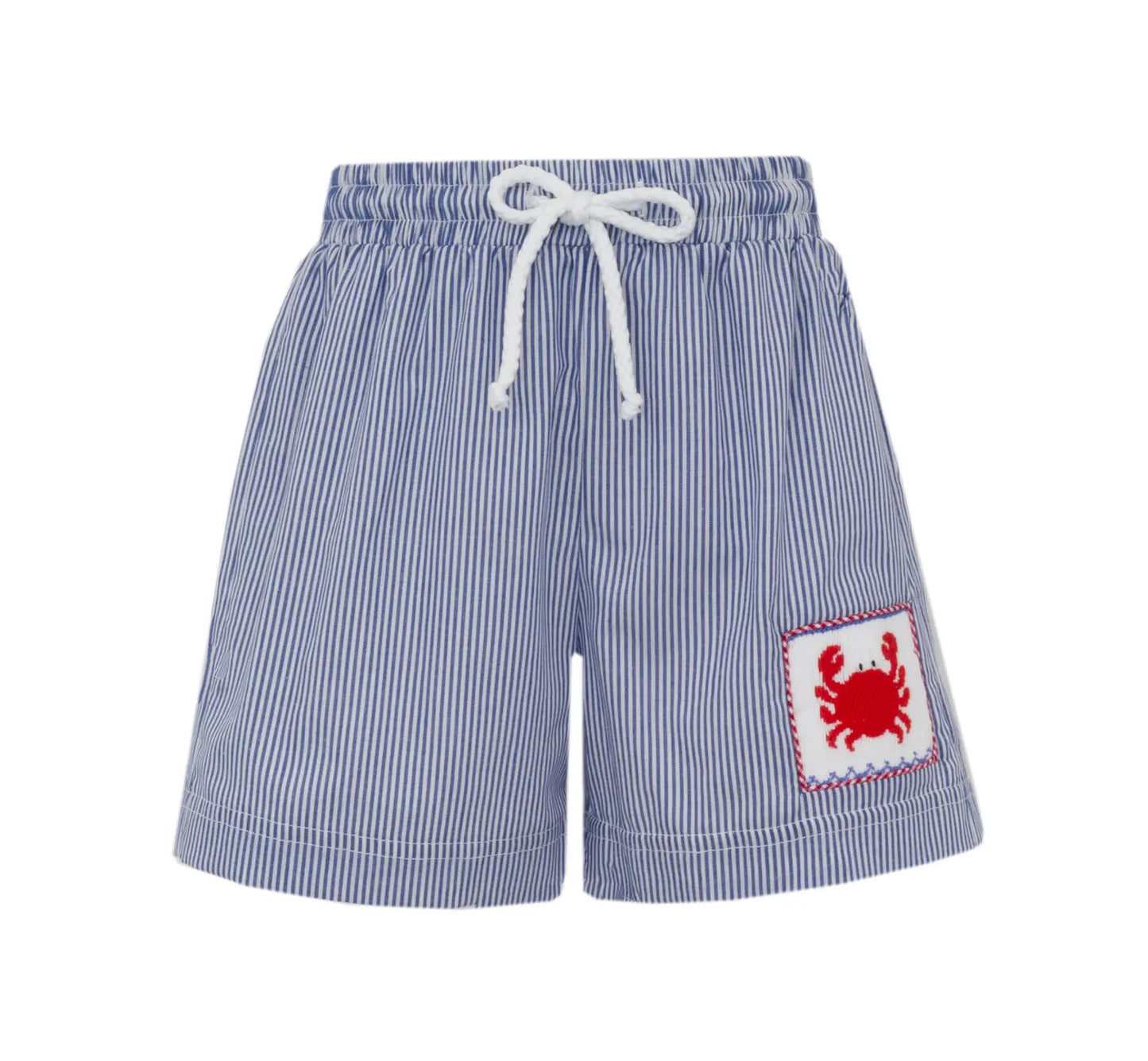 Crab Navy Blue Swim Trunks