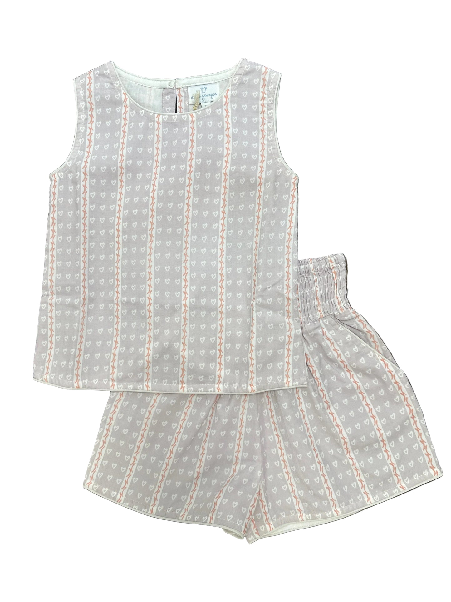 Hearts and Lines Swing Set
