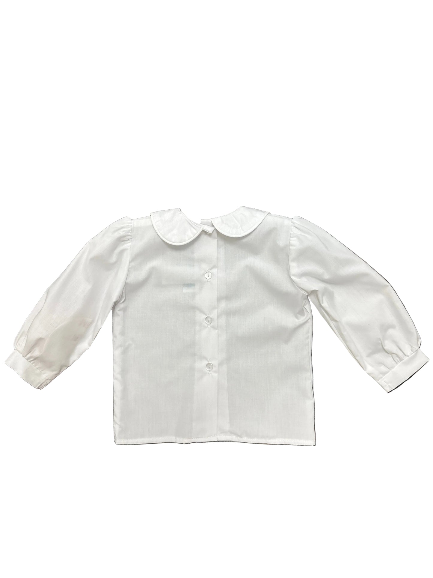 Long Sleeve Blouse with White Piping