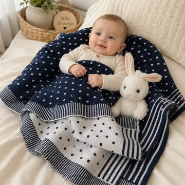 Pin Dot Blanket (Pink, Blue)