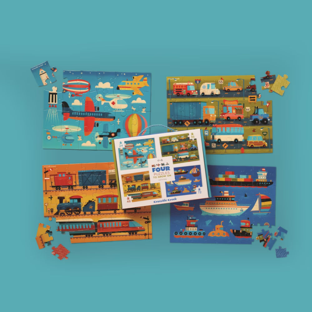 Four Puzzles - Vehicles