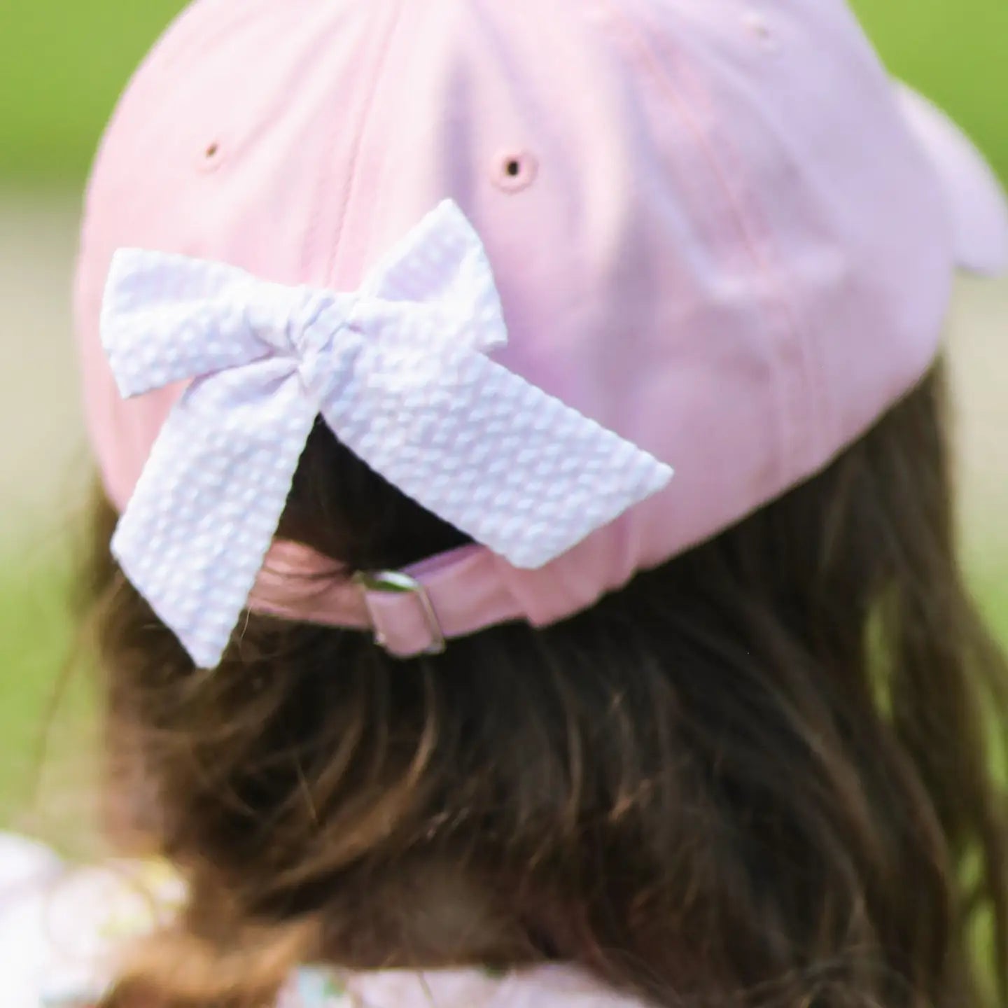 Pink Golf Cart Bow Baseball Hat