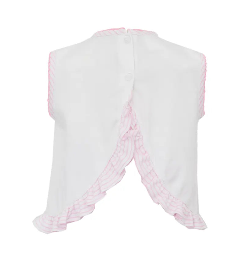 Crab Girls Pink Knit Stripe Bloomer Set