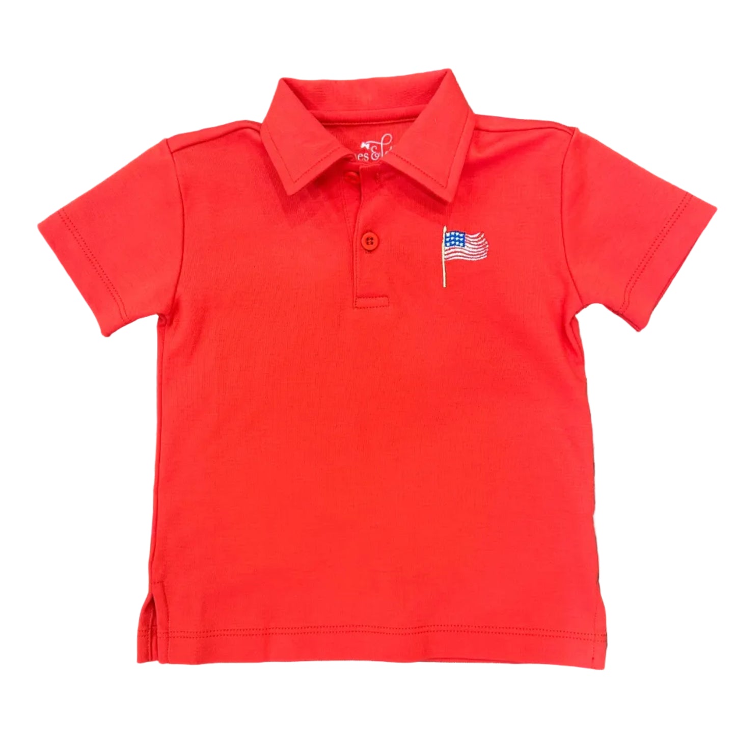 Patriotic Flag Knit Polo