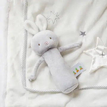 Friendly Rattle - Gray Bunny