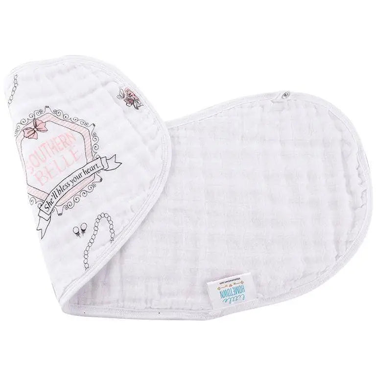 Southern Belle Burp Cloth & Bib Combo