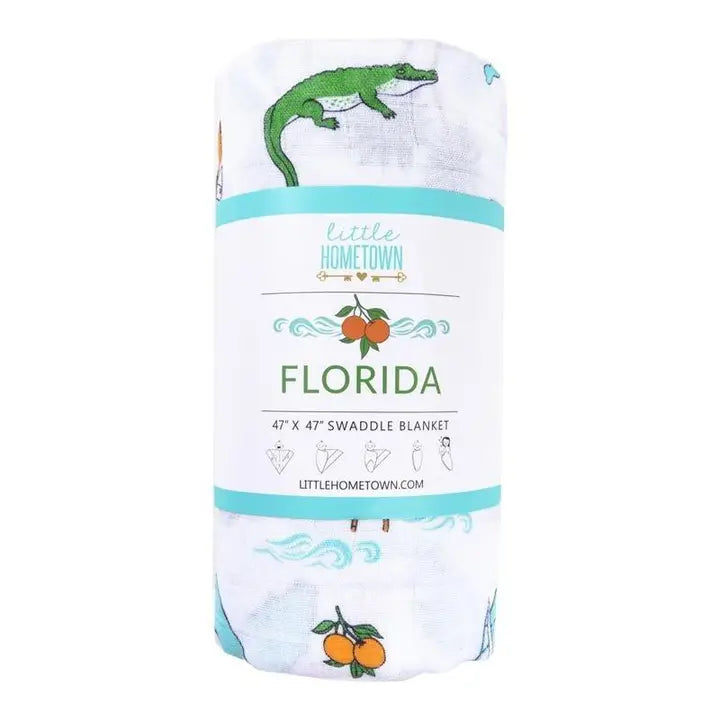 Florida Muslin Swaddle Blanket