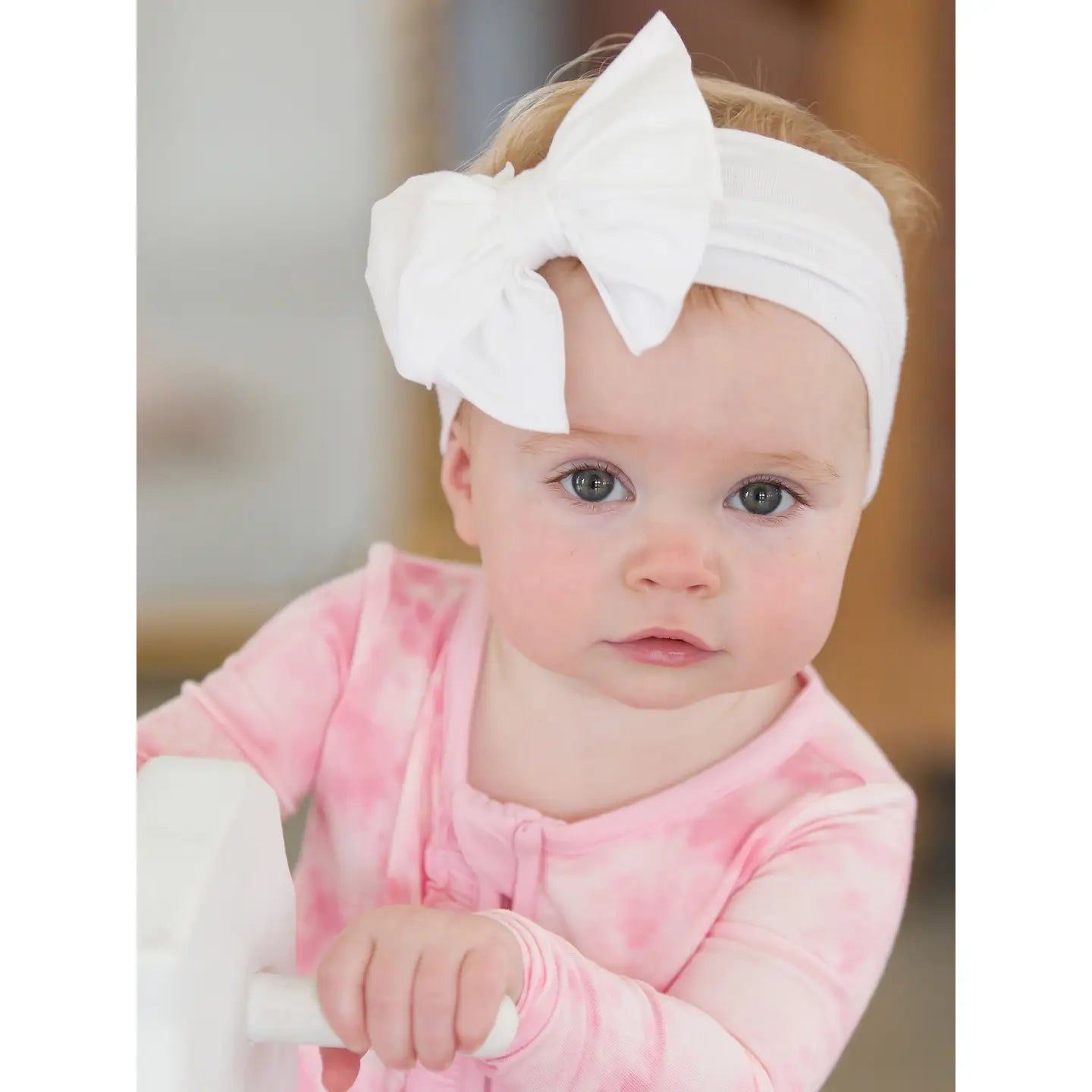 White Big Bow Headband