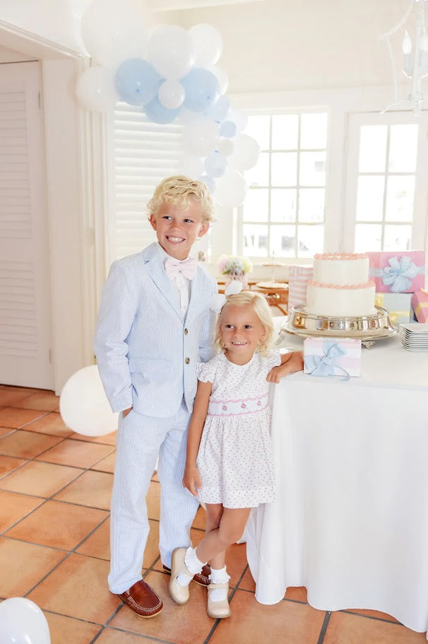 Prep School Pants Seersucker Breakers Blue