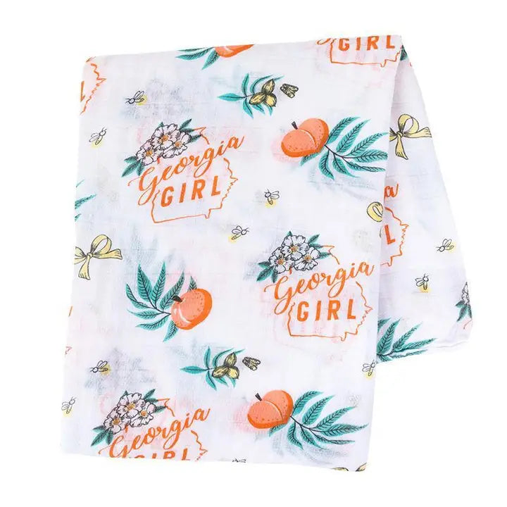 Georgia Girl Muslin Swaddle Blanket