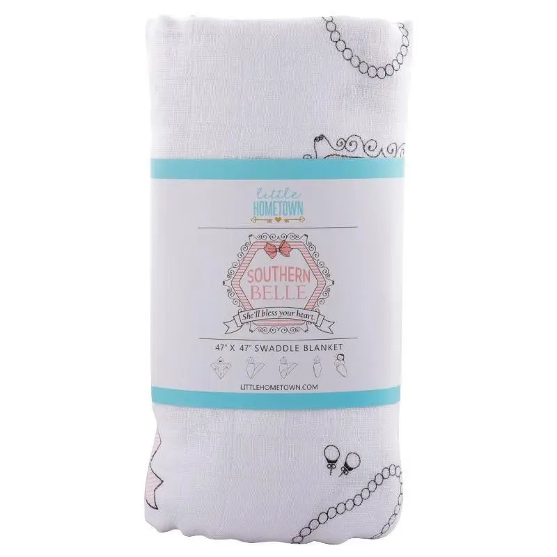 Southern Belle Muslin Swaddle Blanket