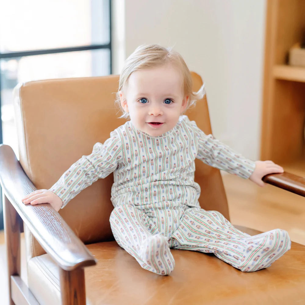 Preston Boys Nutcracker Stripe Romper