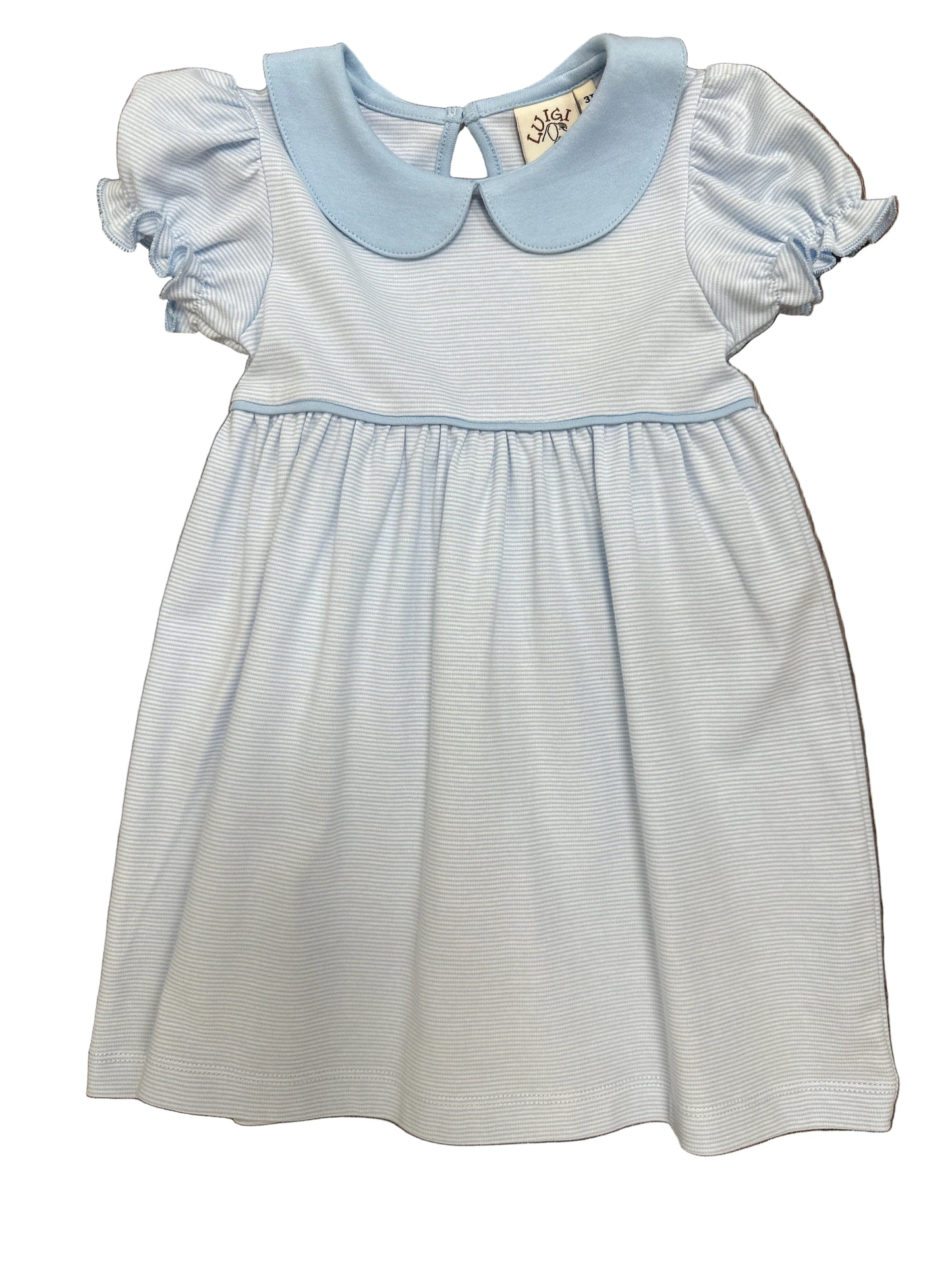 Baby Blue And White Stripe Dress