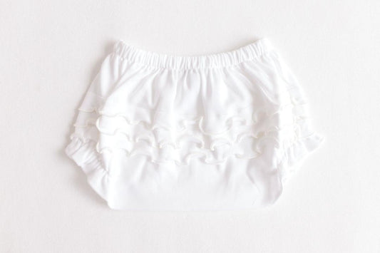 Diaper Cover - Ecru Ruffles