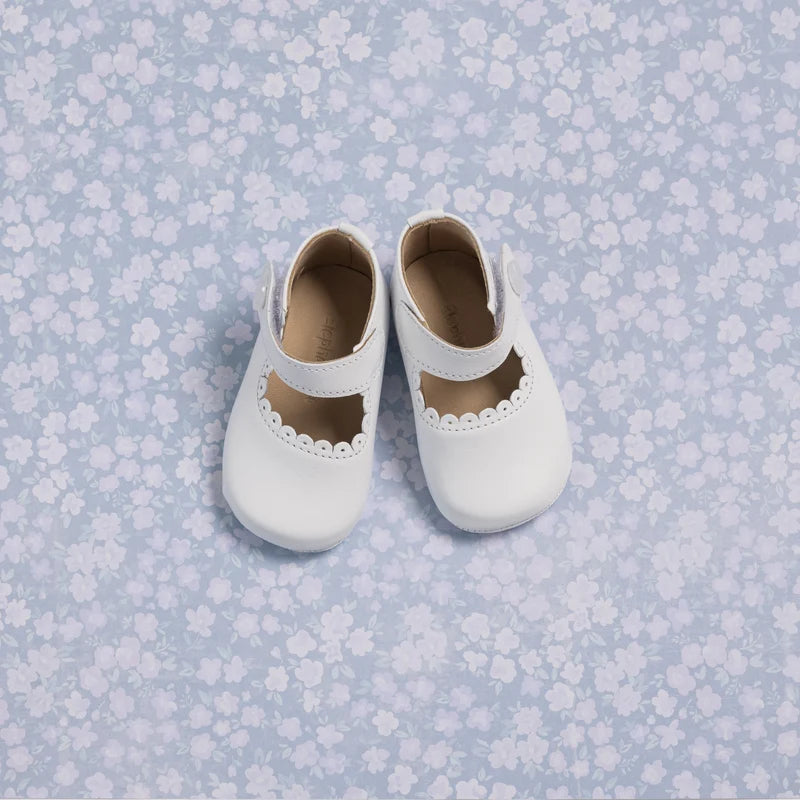 Baby Mary Jane - White Leather