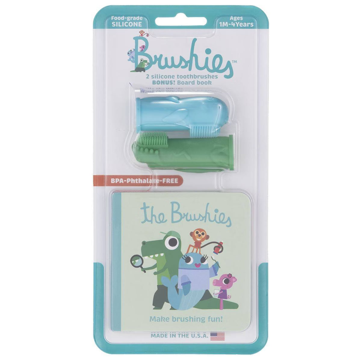 Brushies Toothbrush & Mini Book with Chomps and Willa