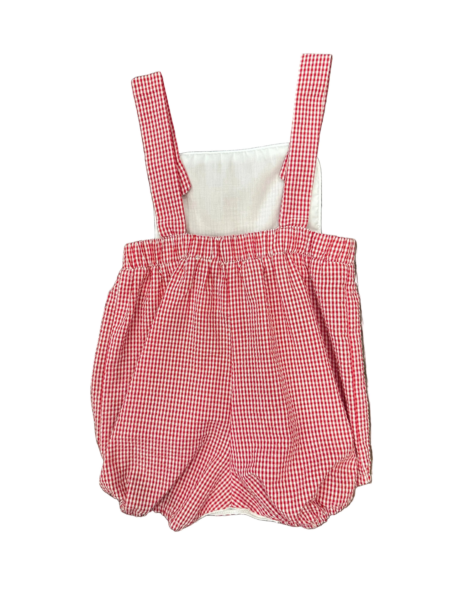 Boys Red Checked Bubble