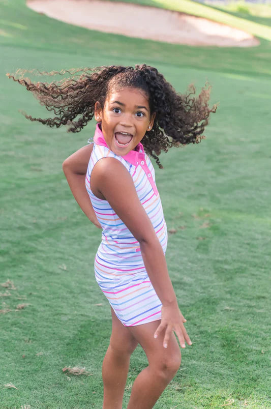 Sleeveless Pro Performance Stripe Dress