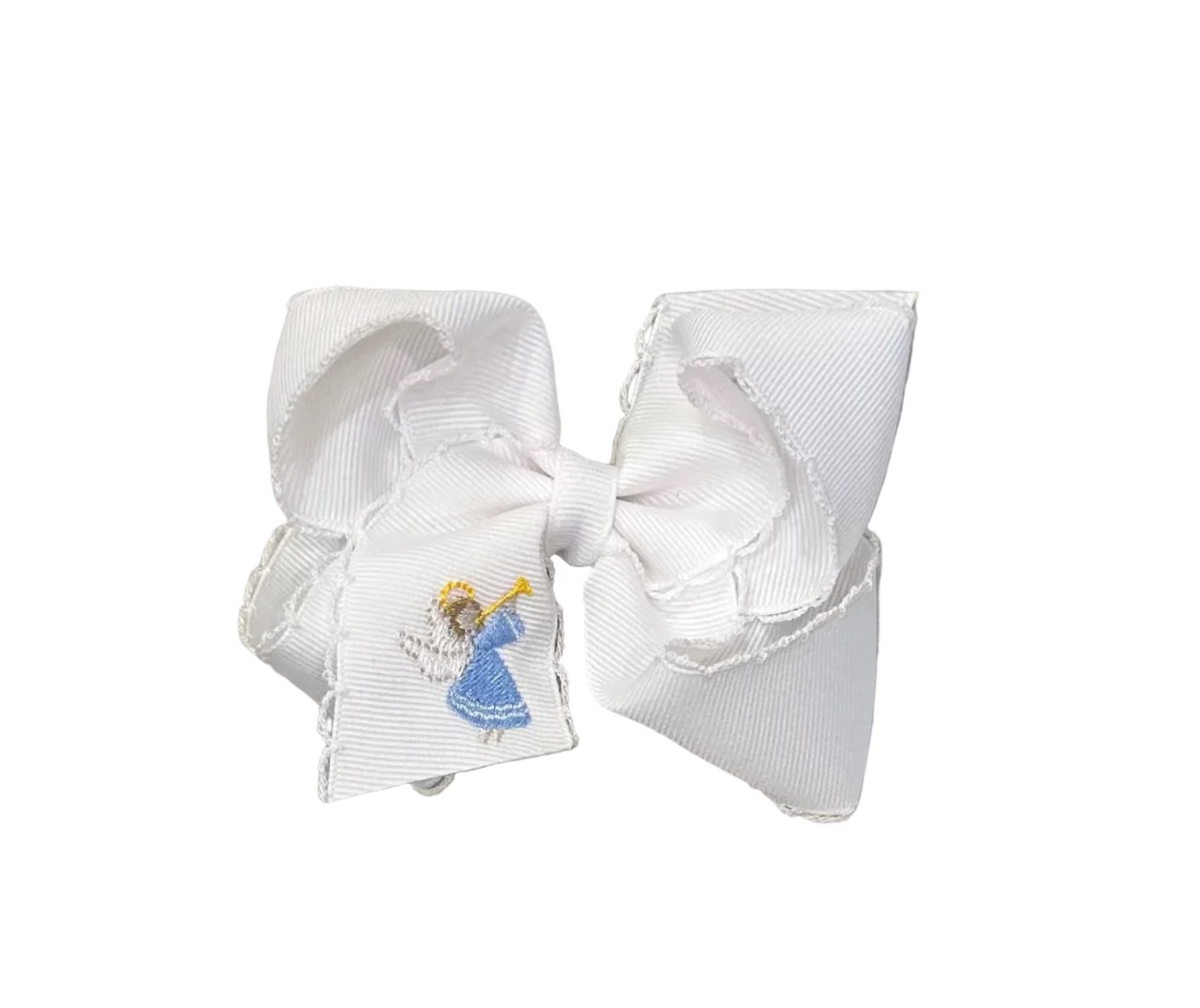 Holiday Bow - Angel White