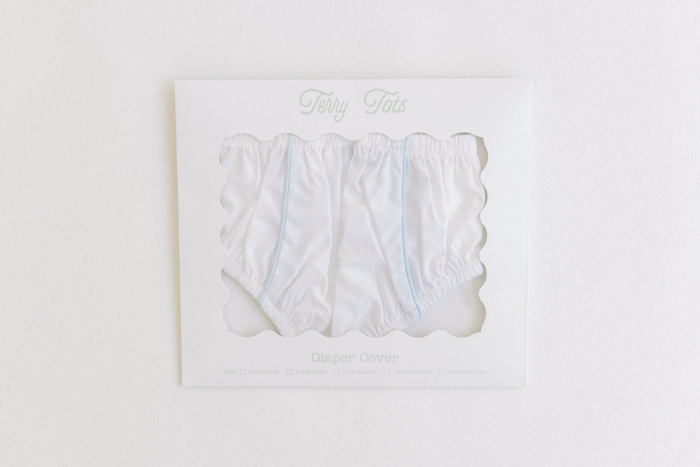 Diaper Cover Blue Trim