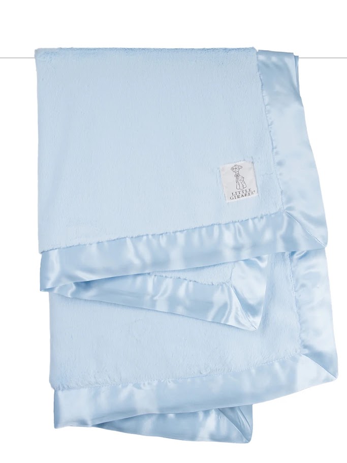 Luxe Big Baby Blanket Blue