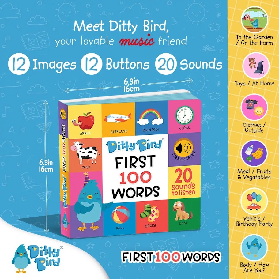 Ditty Bird Book First 100 Words
