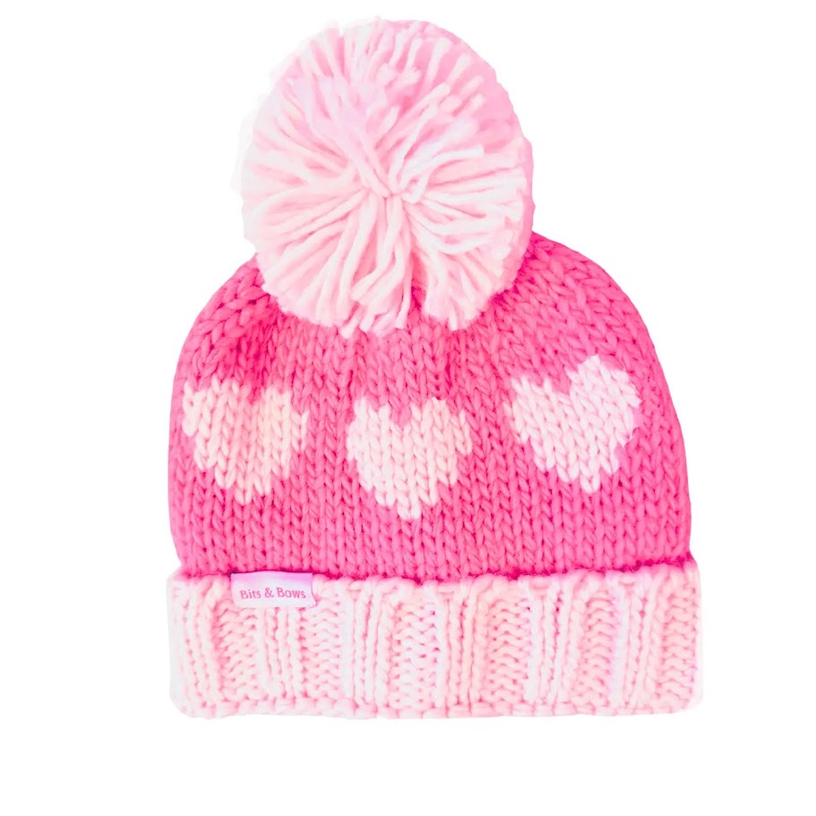 Hearts Bobble Hat