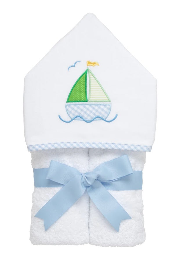 Everykid Towel - Sailboat Blue