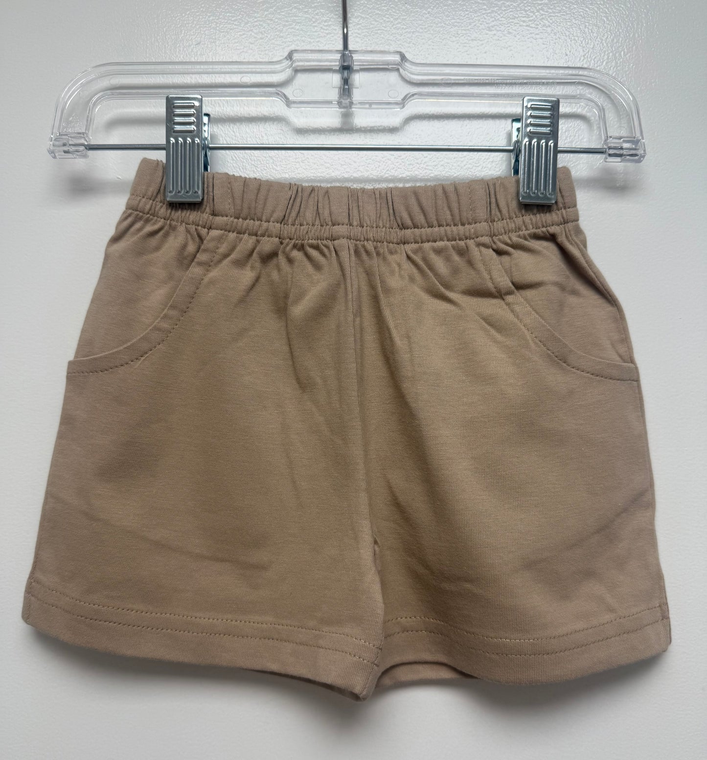 Jersey Shorts With Pockets Sand