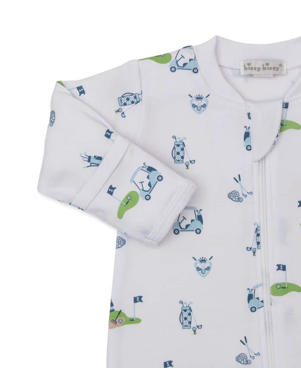 Golf Championship Blue Zip Footie