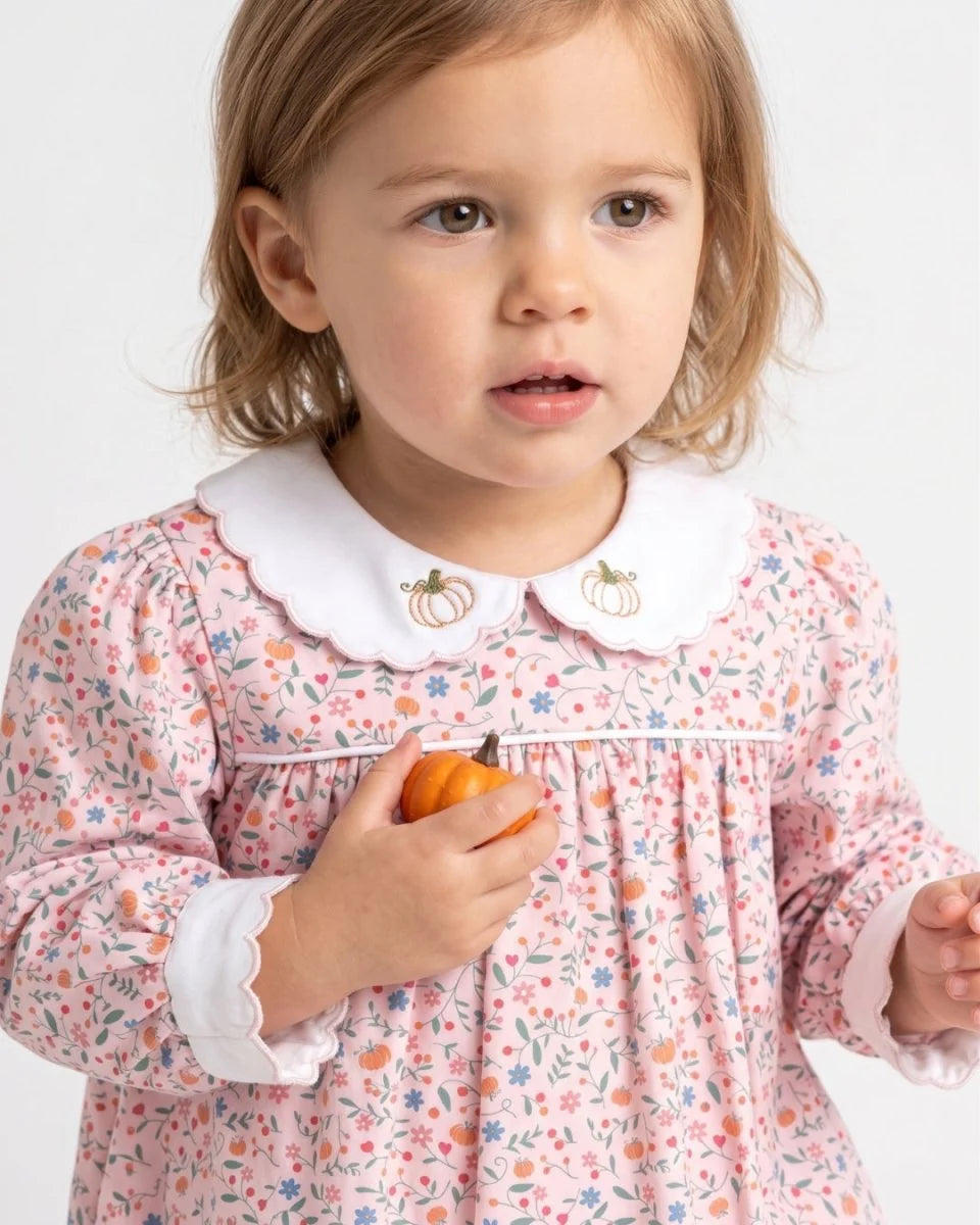 Long Sleeve Bubble - Pumpkin Grove Floral