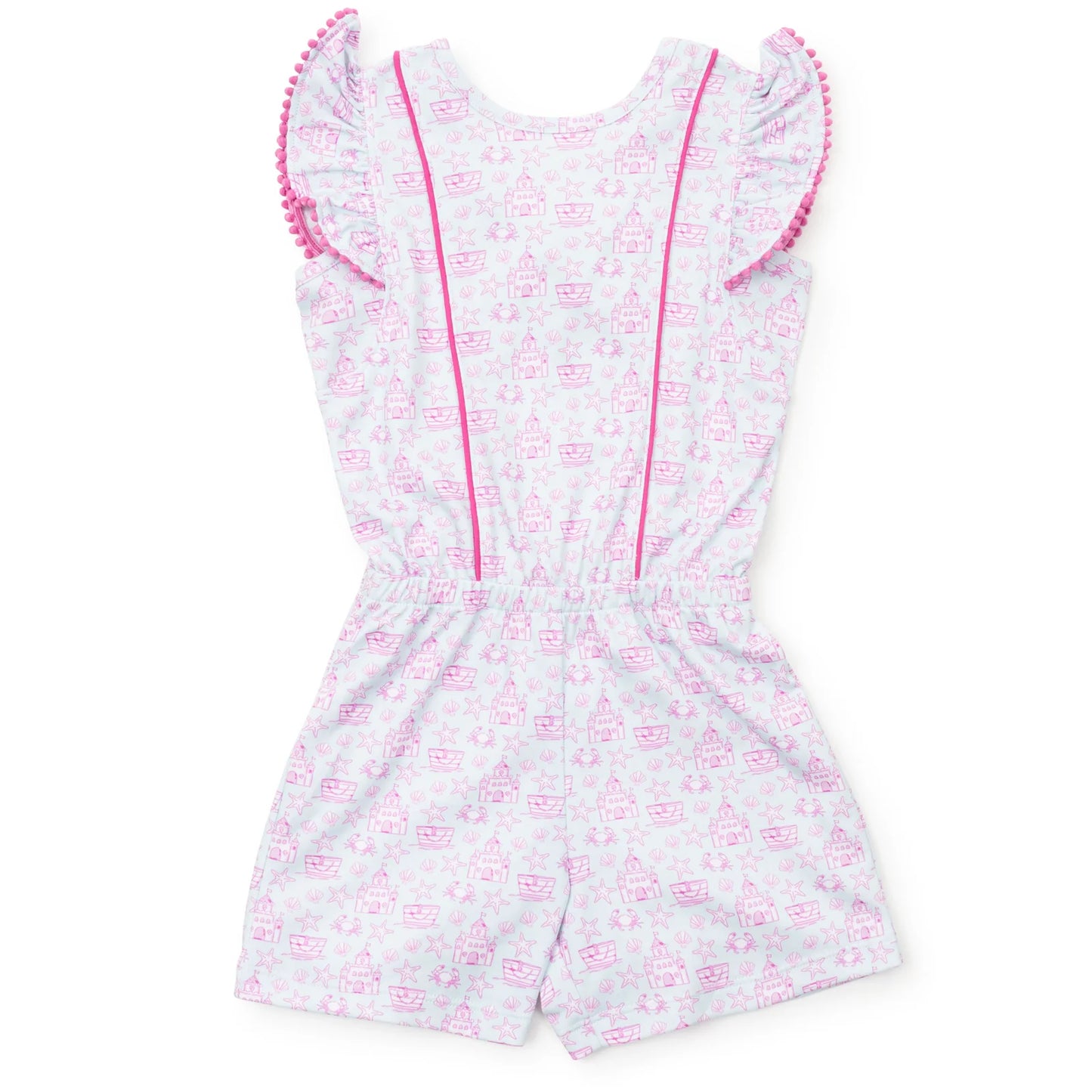 Rae Romper Sandcastles Pink