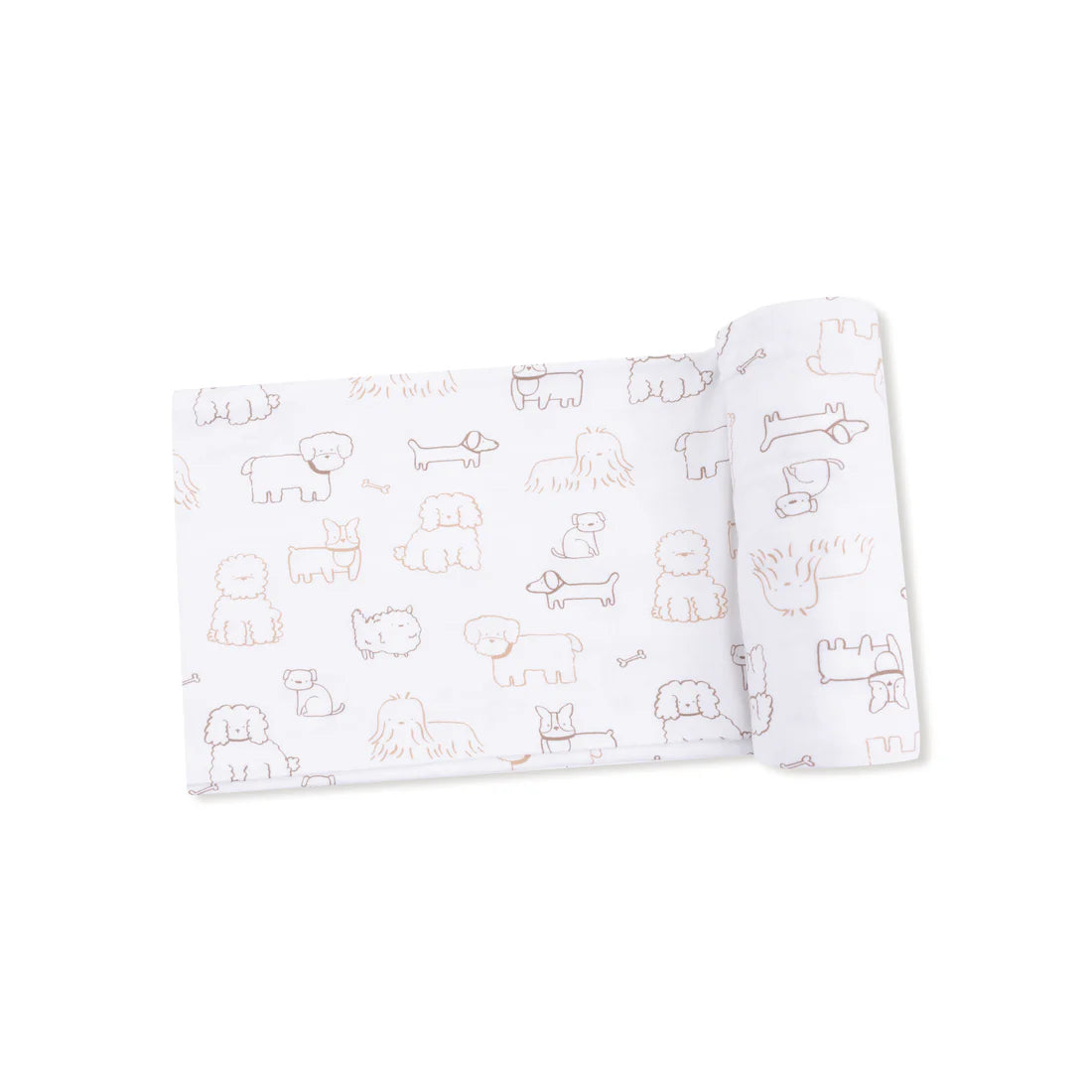 Neutral Pups Swaddle Blanket