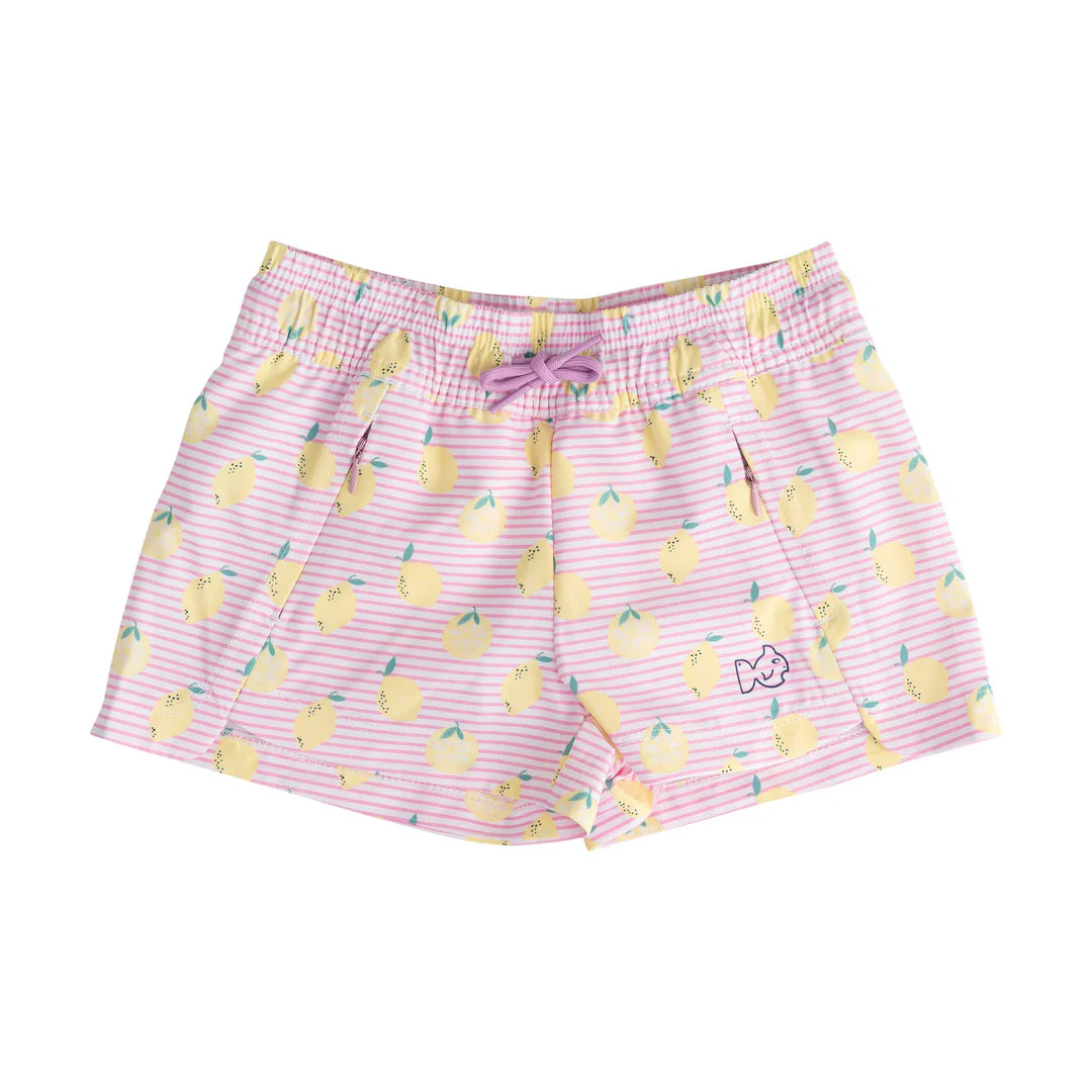 Lemon Stripe Beach Cruiser Short