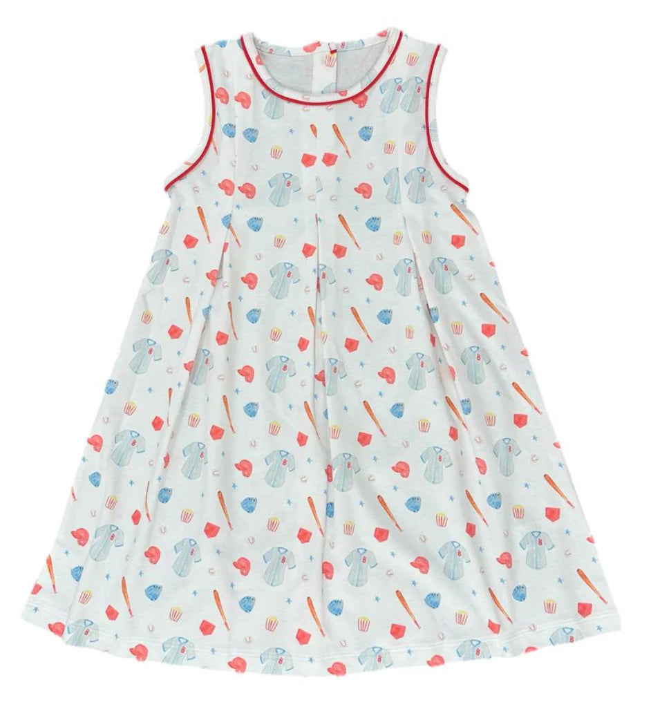 Penny Knit Baseball Pleat Dress