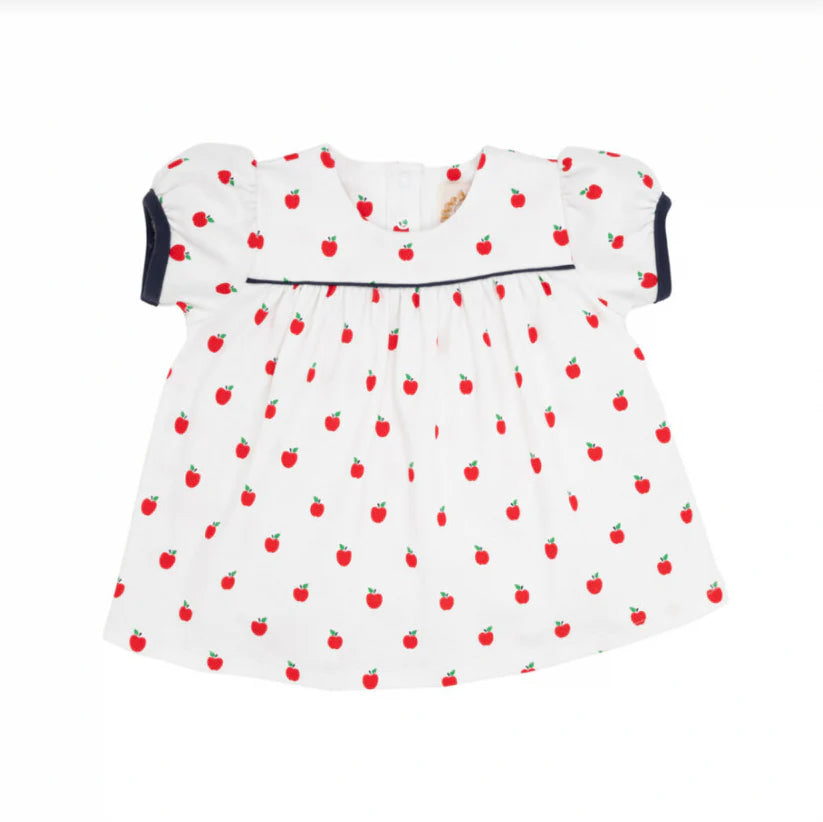 Puff Sleeve Dowell Day Top Apples
