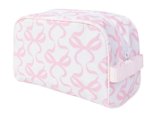 Dopp Kit Bows Pink On Pink