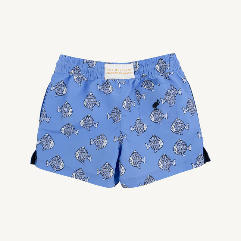 Red Knit Boys Shorts W/ Pockets