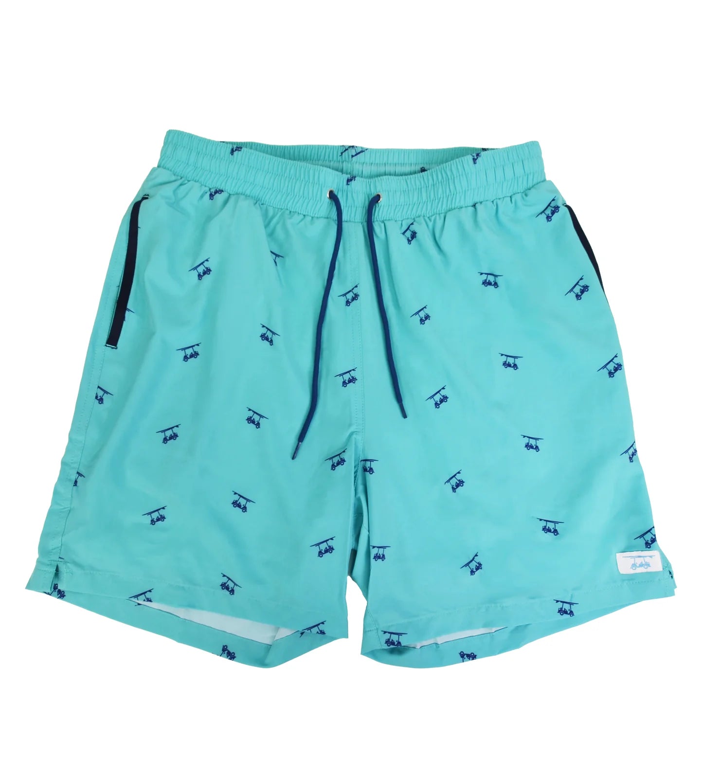 Golf Cart Aruba Swim Trunks