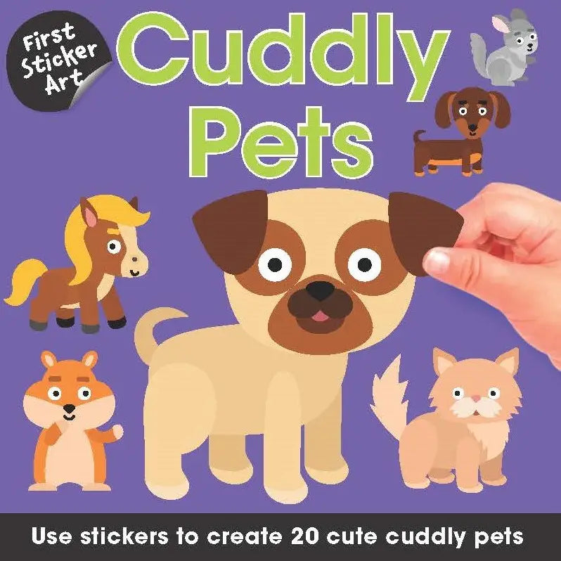 First Sticker Art Cuddly Pets